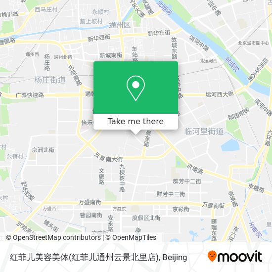 红菲儿美容美体(红菲儿通州云景北里店) map