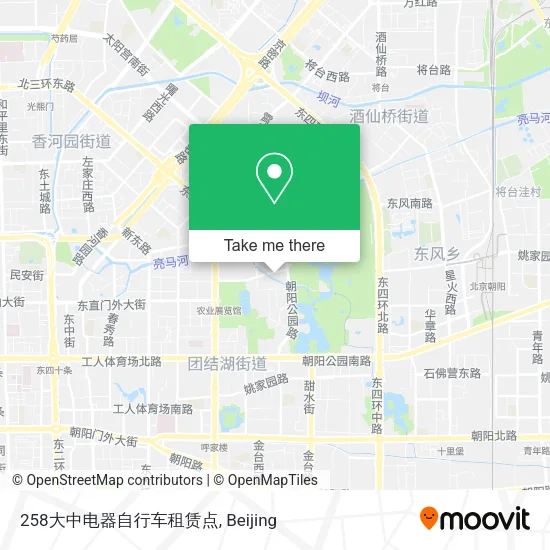 258大中电器自行车租赁点 map