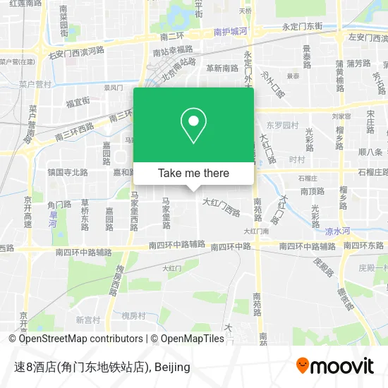 速8酒店(角门东地铁站店) map