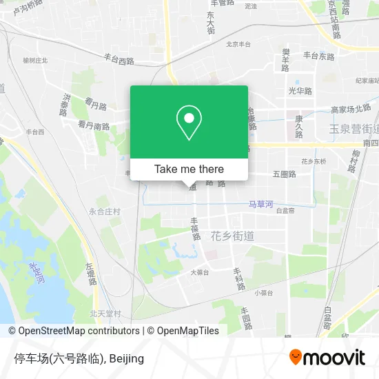 停车场(六号路临) map