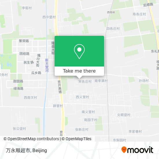 万永顺超市 map