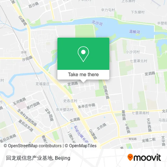 回龙观信息产业基地 map