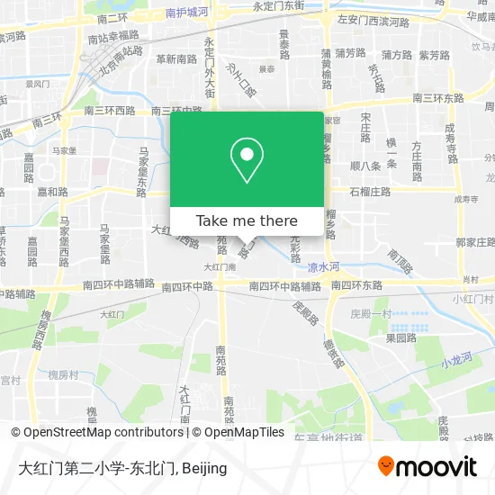 大红门第二小学-东北门 map