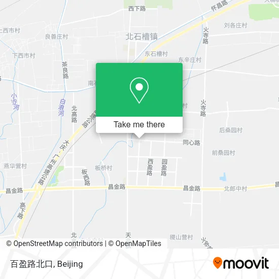 百盈路北口 map