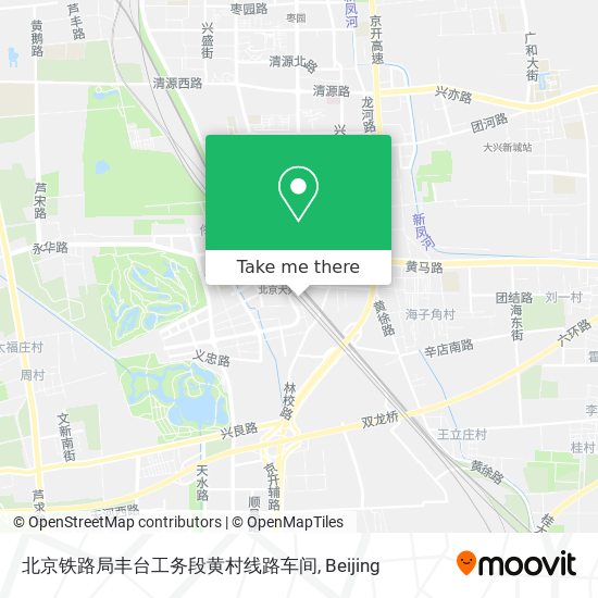 北京铁路局丰台工务段黄村线路车间 map