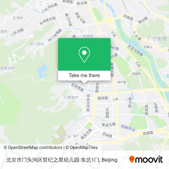 北京市门头沟区世纪之星幼儿园-东北1门 map