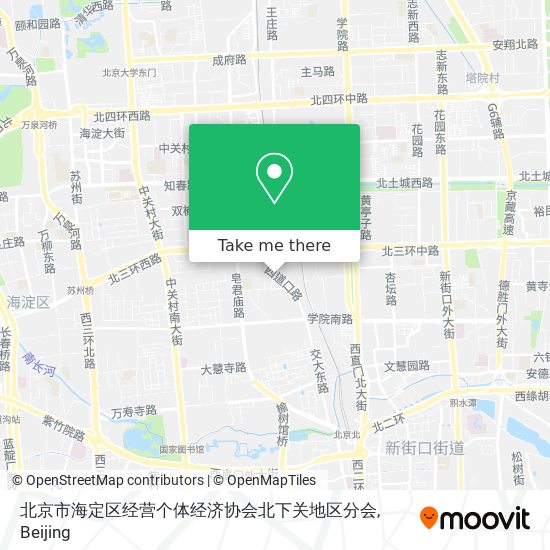 北京市海定区经营个体经济协会北下关地区分会 map