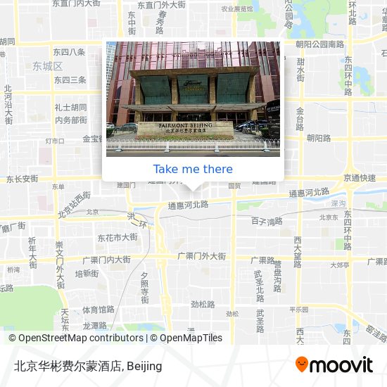 北京华彬费尔蒙酒店 map