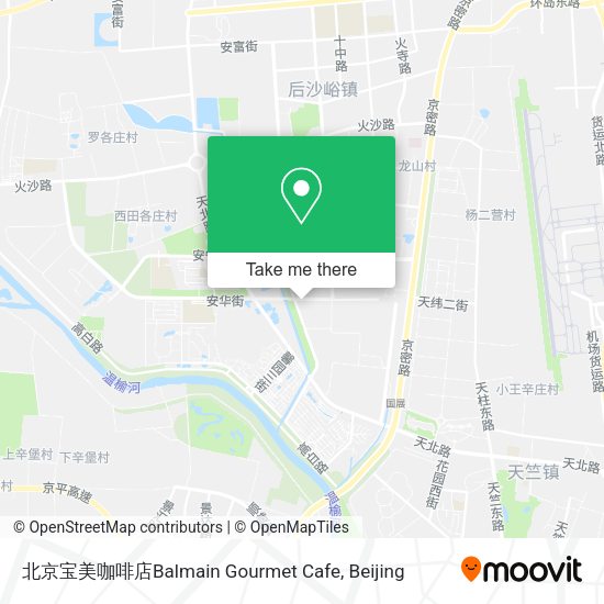 北京宝美咖啡店Balmain Gourmet Cafe map