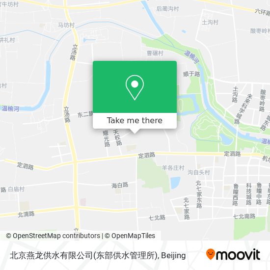 北京燕龙供水有限公司(东部供水管理所) map