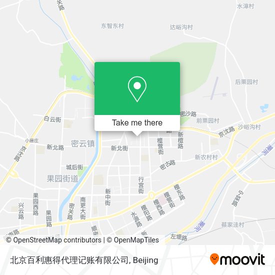 北京百利惠得代理记账有限公司 map