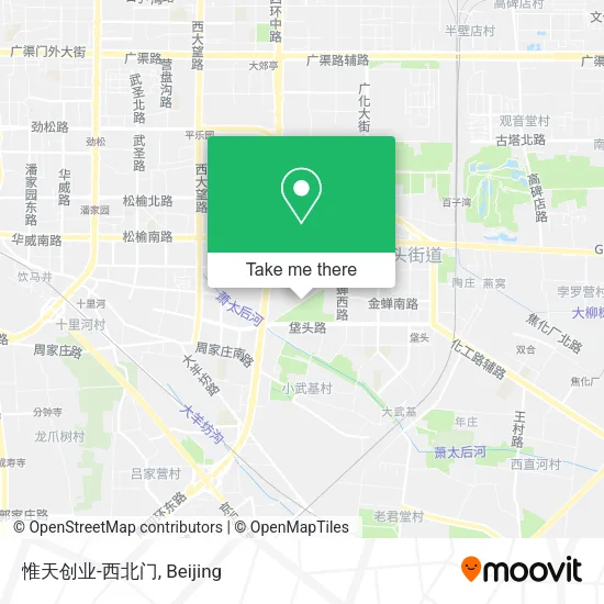惟天创业-西北门 map