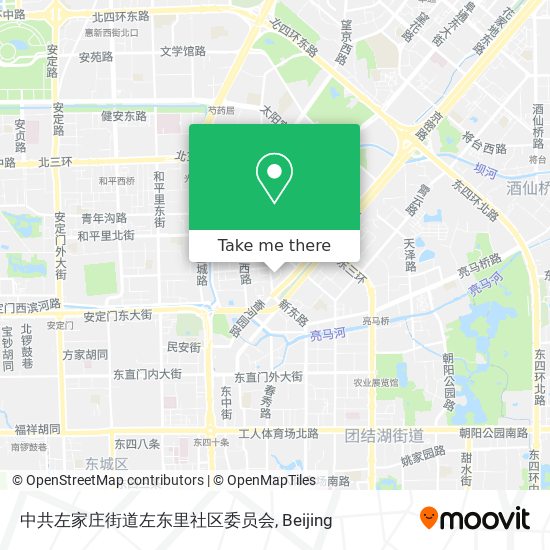 中共左家庄街道左东里社区委员会 map