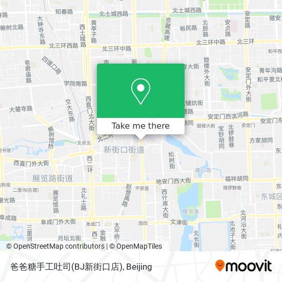 爸爸糖手工吐司(BJ新街口店) map