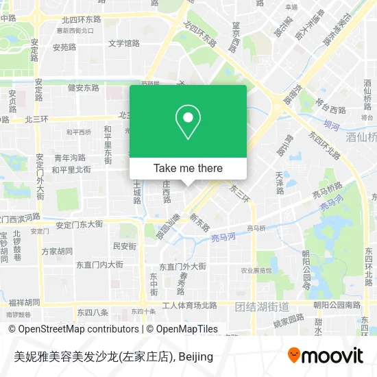 美妮雅美容美发沙龙(左家庄店) map