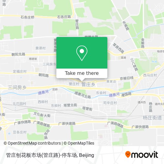 管庄刨花板市场(管庄路)-停车场 map