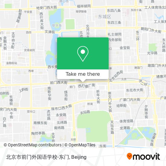 北京市前门外国语学校-东门 map