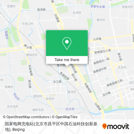 国家电网充电站(北京市昌平区中国石油科技创新基地) map