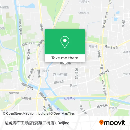 途虎养车工场店(潞苑二街店) map