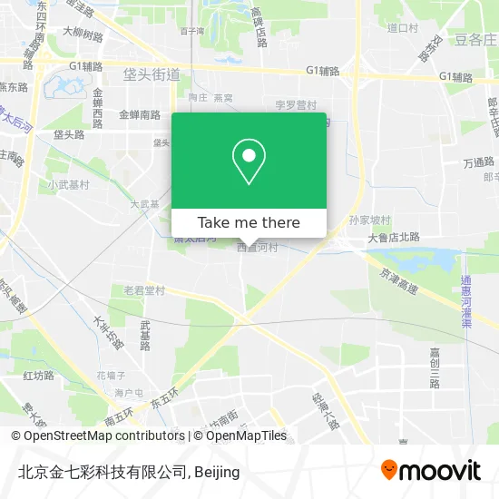 北京金七彩科技有限公司 map