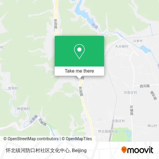怀北镇河防口村社区文化中心 map