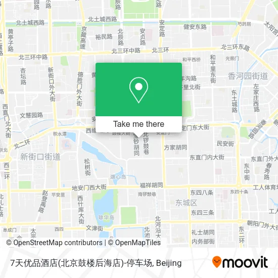 7天优品酒店(北京鼓楼后海店)-停车场 map