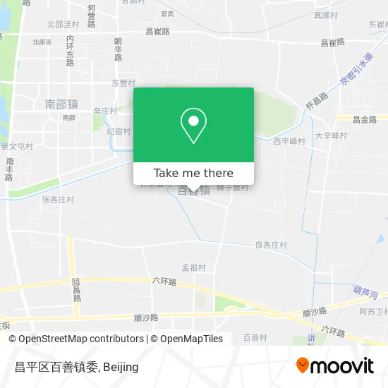 昌平区百善镇委 map