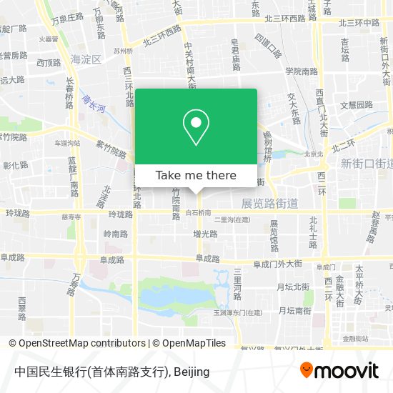 中国民生银行(首体南路支行) map