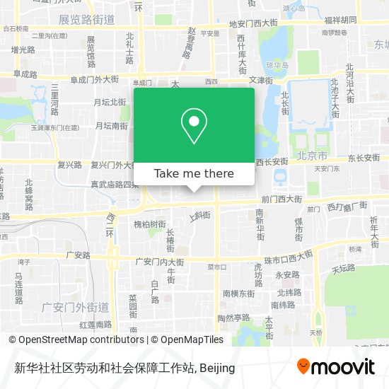 新华社社区劳动和社会保障工作站 map