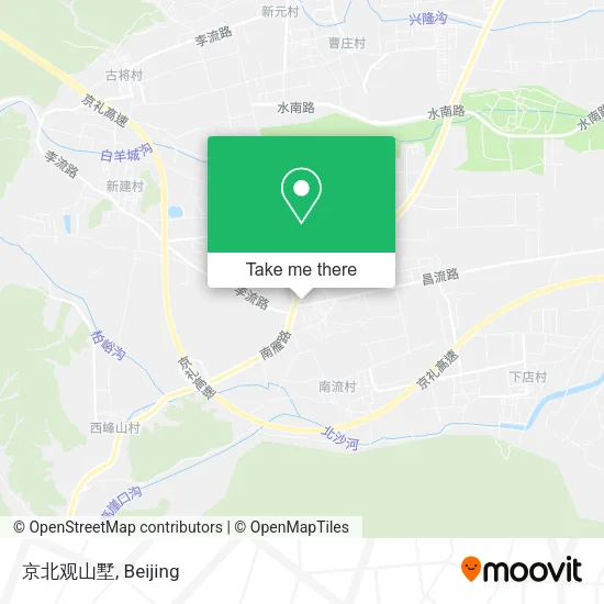 京北观山墅 map