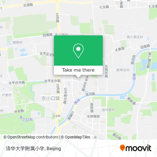 清华大学附属小学 map