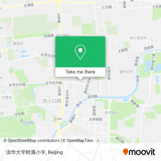 清华大学附属小学 map