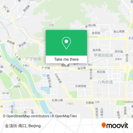金顶街-南口 map
