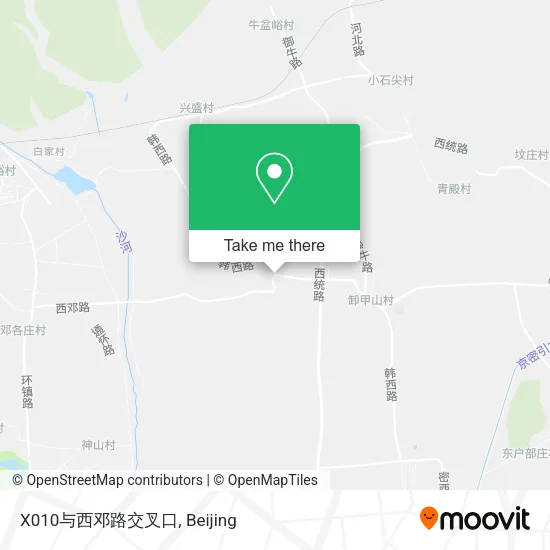 X010与西邓路交叉口 map