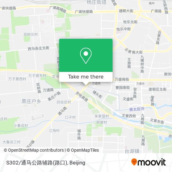 S302/通马公路辅路(路口) map