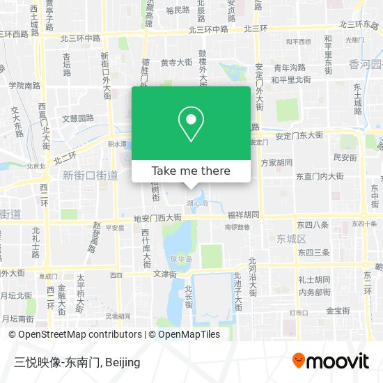 How To Get To 三悦映像 东南门in 什刹海街道by Metro Or Bus