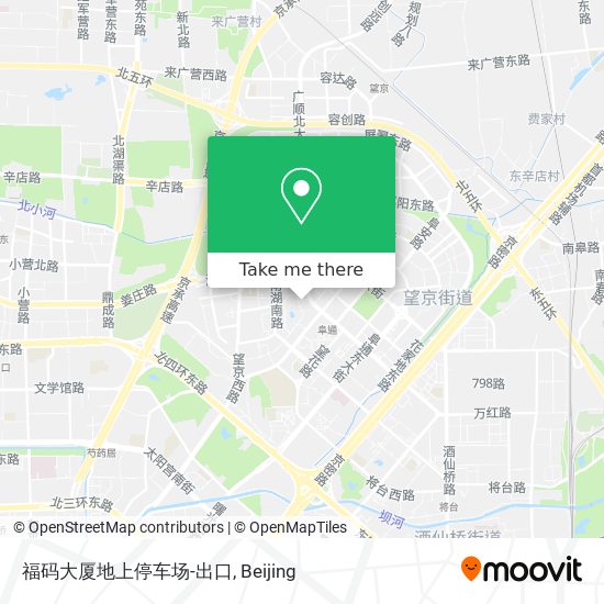 福码大厦地上停车场-出口 map