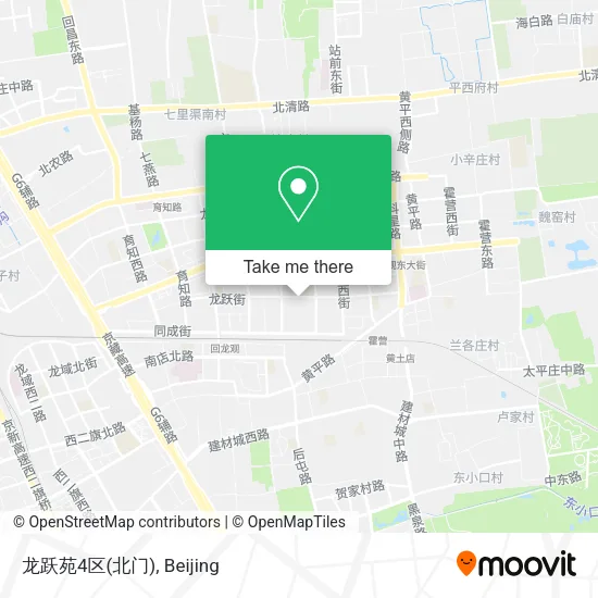 龙跃苑4区(北门) map