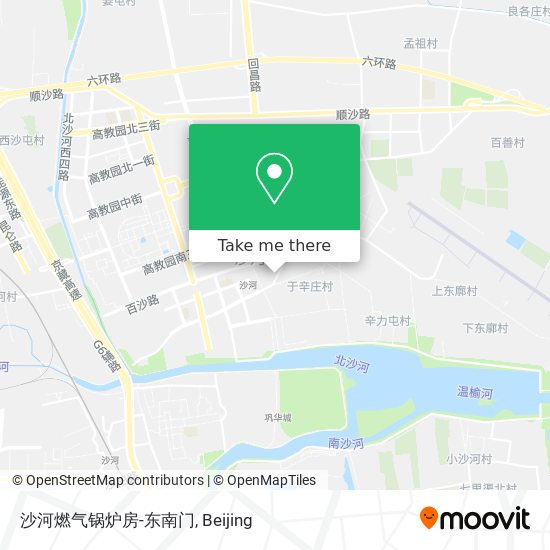 沙河燃气锅炉房-东南门 map