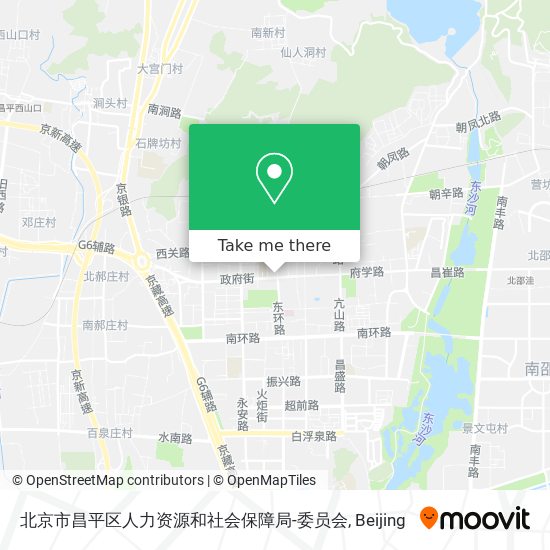 北京市昌平区人力资源和社会保障局-委员会 map