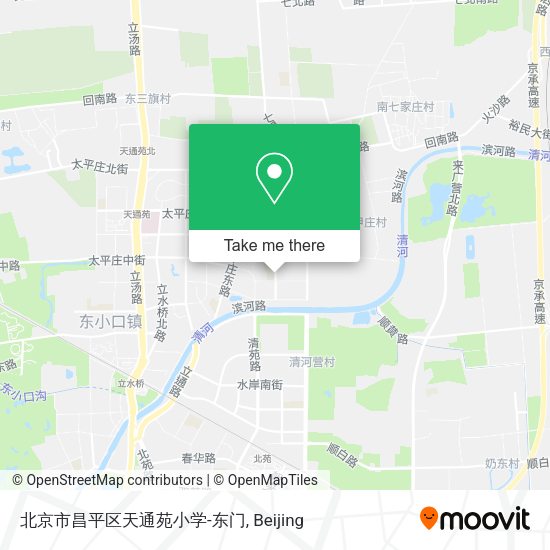 北京市昌平区天通苑小学-东门 map
