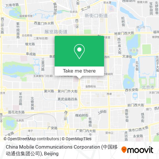 China Mobile Communications Corporation (中国移动通信集团公司) map