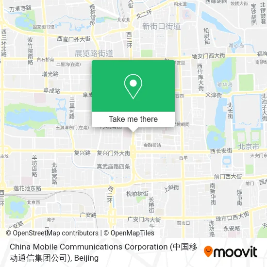China Mobile Communications Corporation (中国移动通信集团公司) map