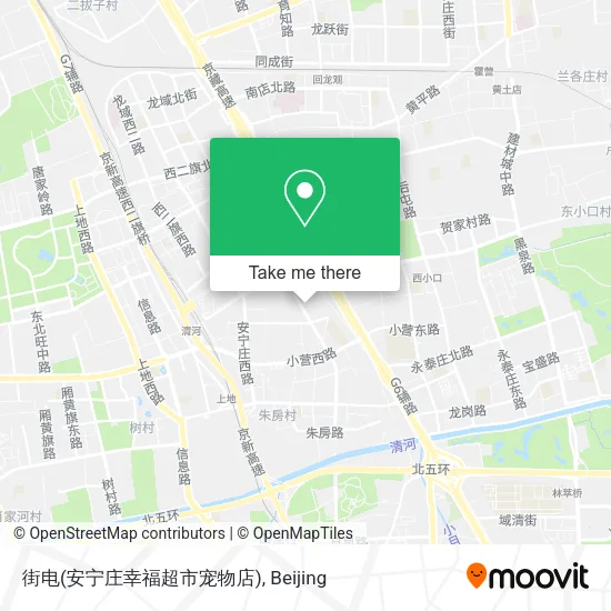 街电(安宁庄幸福超市宠物店) map