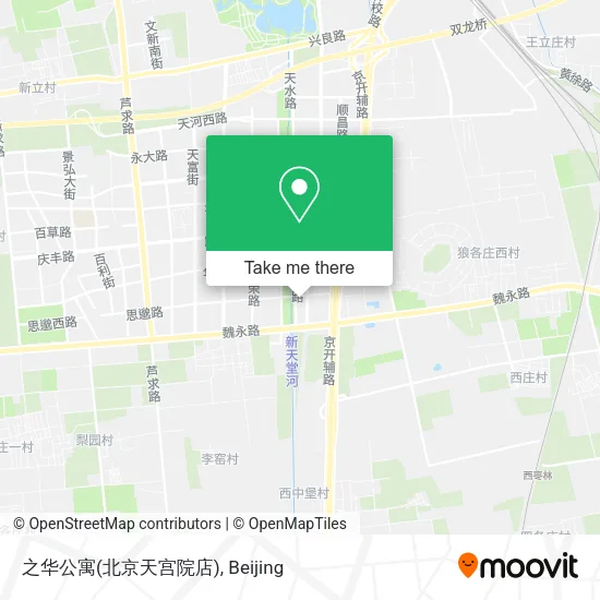 之华公寓(北京天宫院店) map