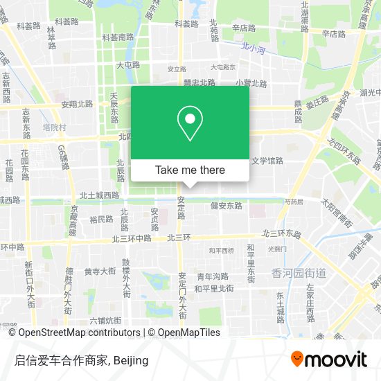 启信爱车合作商家 map