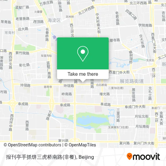 报刊亭手抓饼三虎桥南路(非餐) map