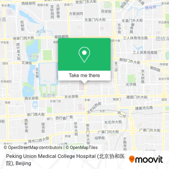 Peking Union Medical College Hospital (北京协和医院) map