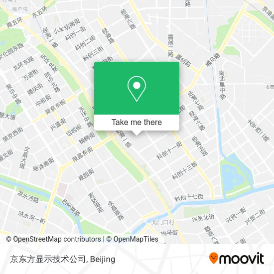 京东方显示技术公司 map