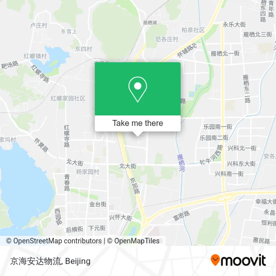 京海安达物流 map